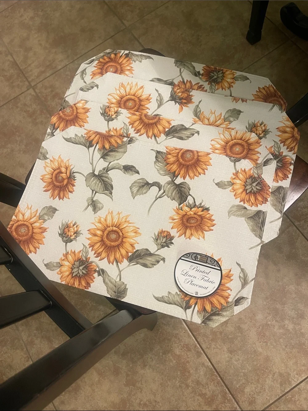 Better Home Sunflower Placemats-set of 4-new